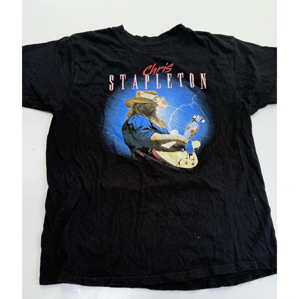 CHRIS STAPLETON BRAND PLAYING ELECTRIC GUITAR‎ T-SHIRT M COUNTRY MUSIC